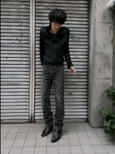 BLACK CHARCOAL LEVI'S DENIM , WASHED FINISH