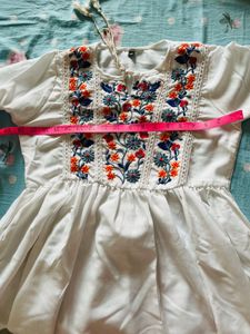 Boho white dress