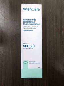 Wishcare Niacinamide Oil Balance Fluid Sunscreen