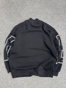 Black Graphic Print Sweatshirt