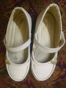 Girls White Mary Jane Shoes