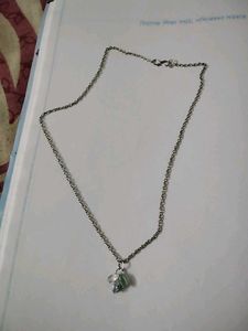 218. Silver Chain Necklace with Charm