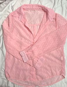 Sheer Blush Pink Shirt