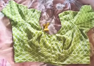 Designer Printed Saree Blouse