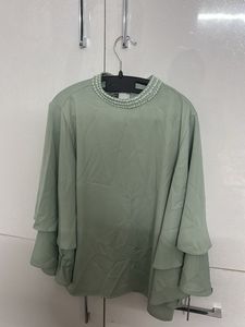 Elegant Sage Green Blouse