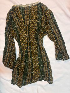 Floral Print short kurti