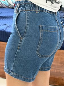 Classic Blue Denim Shorts