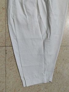 Comfortable White Cotton Pants