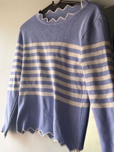 Chic Striped Knit Sweater