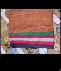 comboofRedBandhaniandbrowncottonsareewithfreebie💖