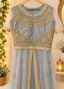 Elegant Grey Lehenga Choli with Embellishments