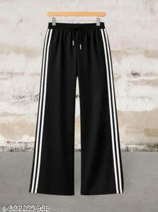 Black Wide Leg Track Pants