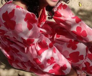 Flowy Floral Print Maxi Dress