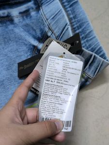 Light Wash Striped Jeggings