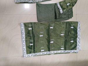 Green Embroidered Kurta Set with dupatta