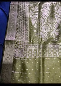 Elegant Green Banarasi Silk Saree