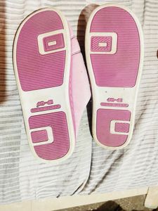 Cute Pink Bear free size Slippers