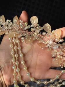 Pearl &amp; Crystal Floral Hair Vine
