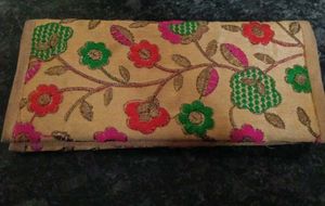 Floral Embroidered hand purse