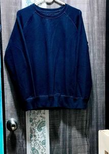 Navy Blue Crew Neck Sweatshirt
