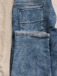Men's Blue Washed Denim Jeans