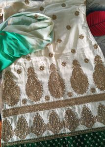 Embroidered kurta with dupatta