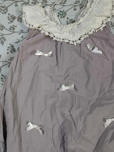 Cute Lilac Dress with Bows