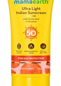 Mamaearth Ultra Light Indian Sunscreen SPF 50