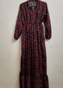 Chic Floral Print Maxi Dress