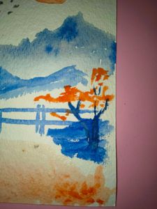 handmade watercolor painting