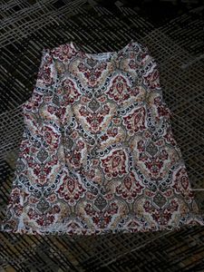 Bohemian Print Long Sleeve Top