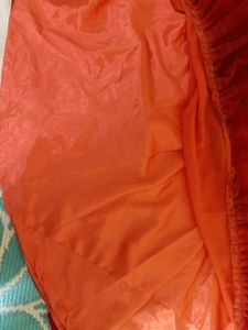 Vibrant Orange Ethnic Gown