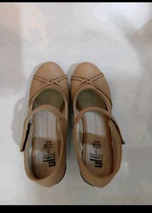Beige Mary Jane Heels