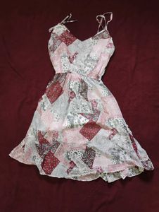 Floral Patchwork Print Dress