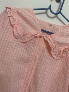 Cute korean style ruffled top