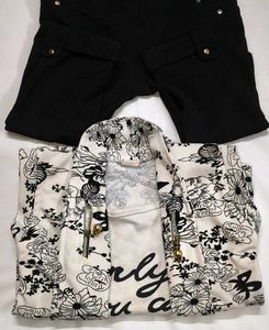 Stylish Floral Print Top &amp; Pants Set