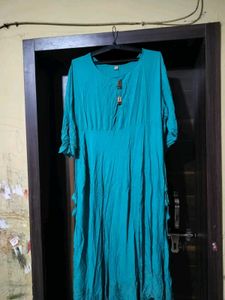 Beautiful Teal Anarkali kurta