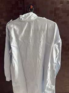 Stylish Light Blue Embellished Shirt