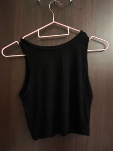 Basic Black Sleeveless Tank Top