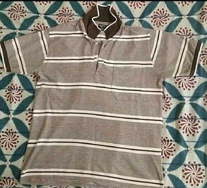 Men's Striped Polo T-Shirt