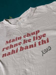 White Graphic Print T-Shirt