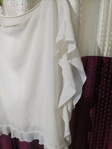 zara white top