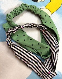 2 Cute Headband Set - Polka Dot &amp; Striped