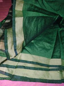 Emerald Green Silk Saree