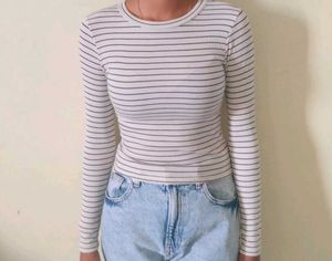 Striped Long Sleeve Top