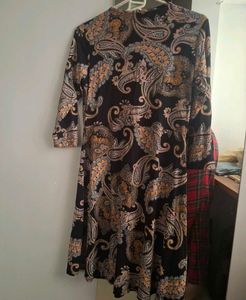 Stylish Paisley Print Dress