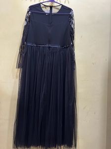 *PRICE DROP*AND Black Floral Straight Gown Size XL