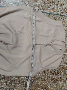 Sleeveless Beige Sweater Vest