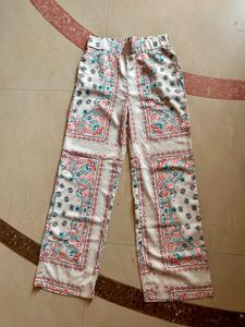 Camla Barcelona Printed Wide-Leg Pants | Waist 30”