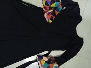 PAVITRA Kurti Size - S Solid Black Frock Kurti